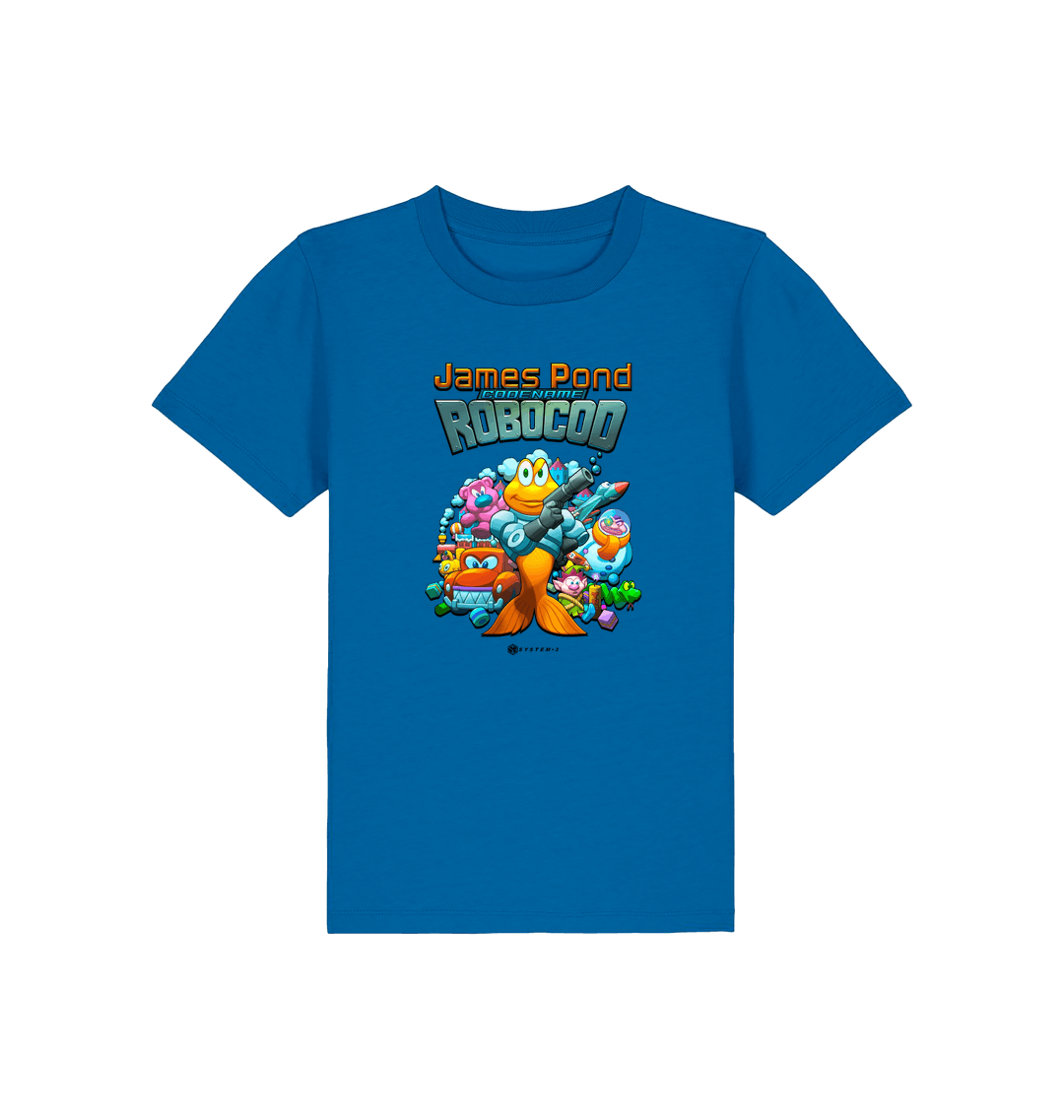Royal Blue Printed Kids T-Shirt