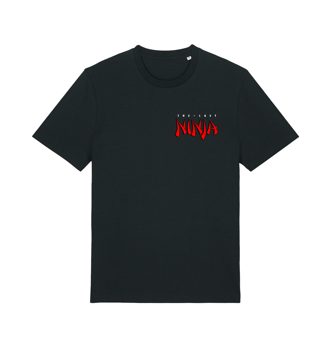 Black Printed T-shirt Front