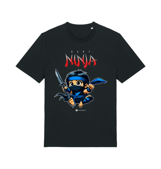 Black Printed T-shirt Front