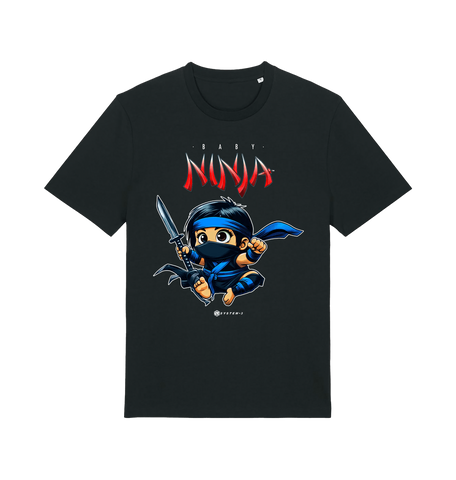 Black Printed T-shirt Front