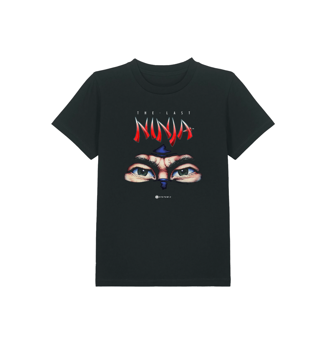 Black Printed Kids T-Shirt