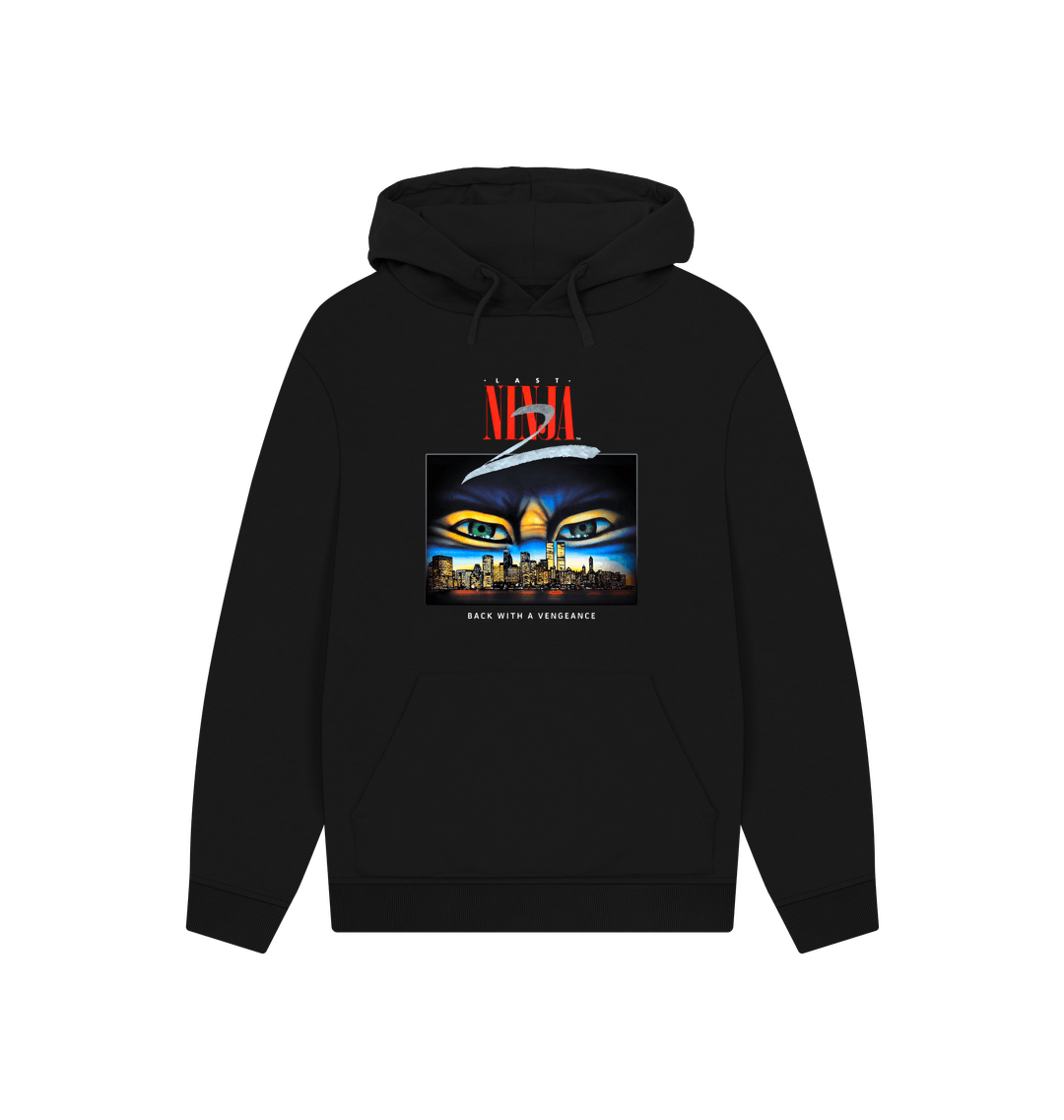 Black Printed Hoody