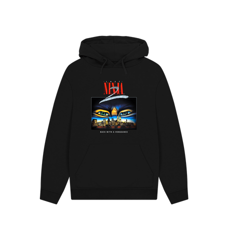 Black Printed Hoody