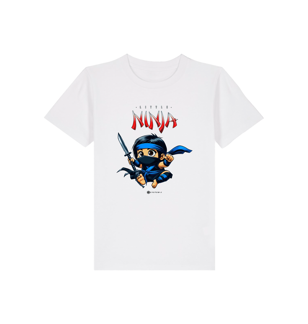 White Printed Kids T-Shirt