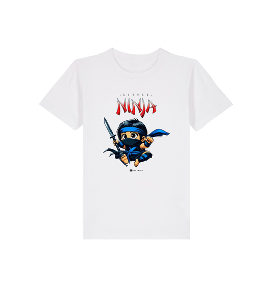 White Printed Kids T-Shirt
