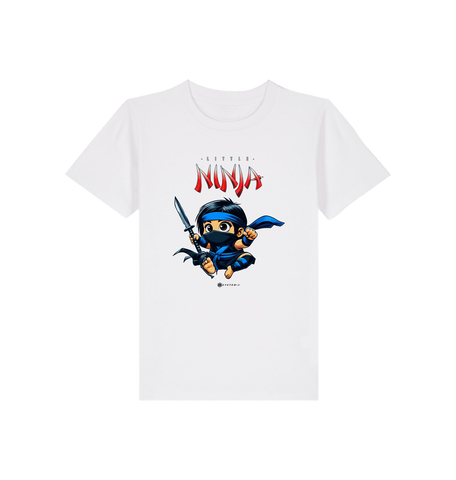 White Printed Kids T-Shirt