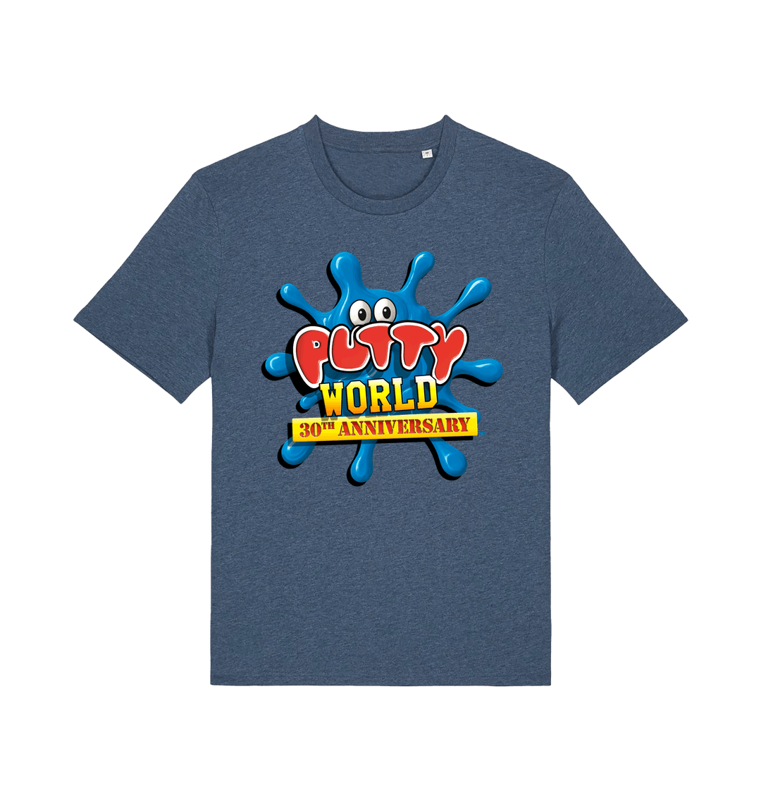 Dark Heather Blue Printed T-shirt