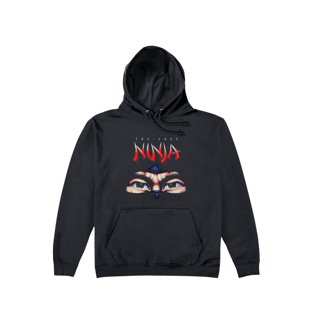 Jet Black Printed Hoody
