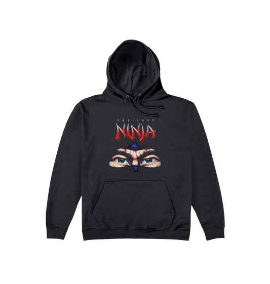 Jet Black Printed Hoody