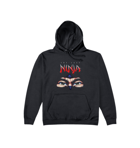 Jet Black Printed Hoody