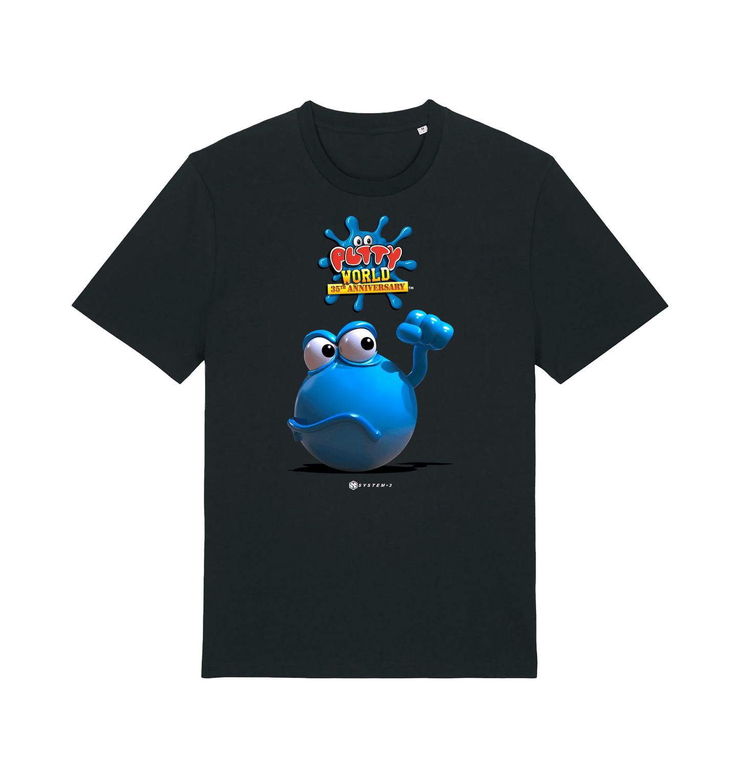 Black Printed T-shirt Front