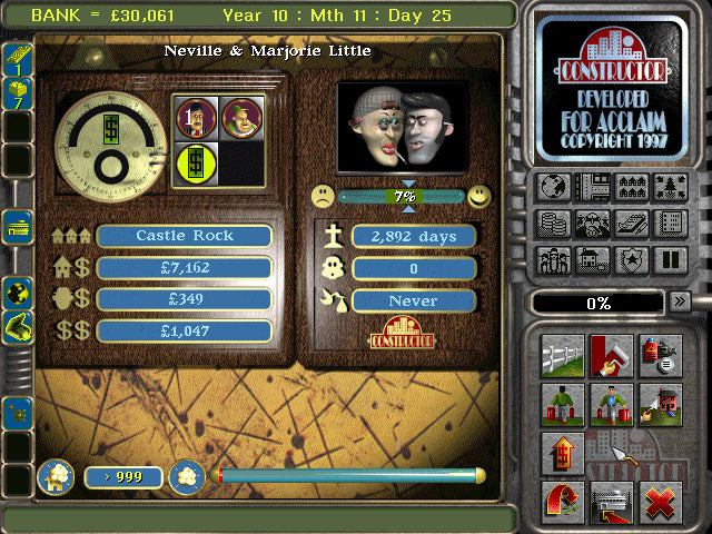 Screenshot of Constructor Classic 1997 (PC)