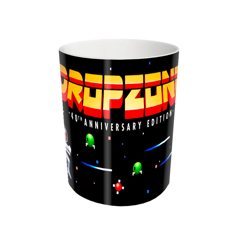 DropZone 40th Anniversary Edition 'Jet-Pack Man' Mug - Black
