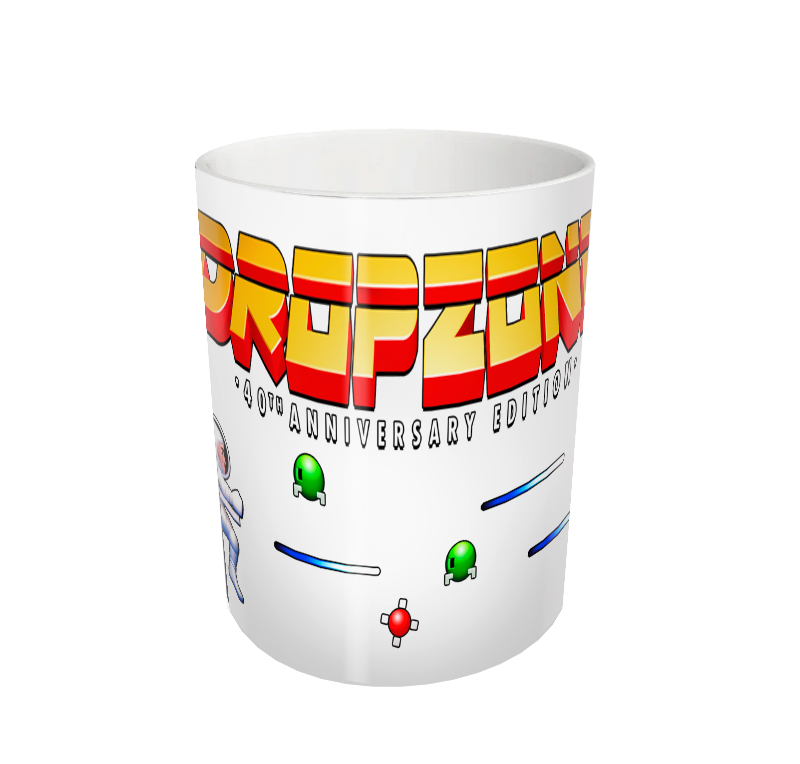 DropZone 40th Anniversary Edition 'Jet-Pack Man' Mug - White