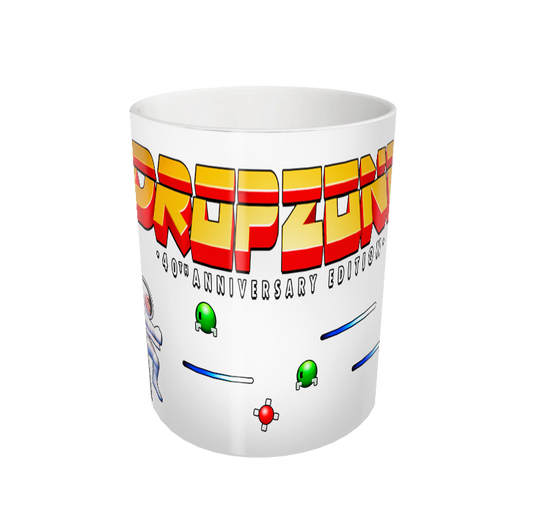 DropZone 40th Anniversary Edition 'Jet-Pack Man' Mug - White