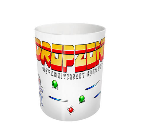 DropZone 40th Anniversary Edition 'Jet-Pack Man' Mug - White