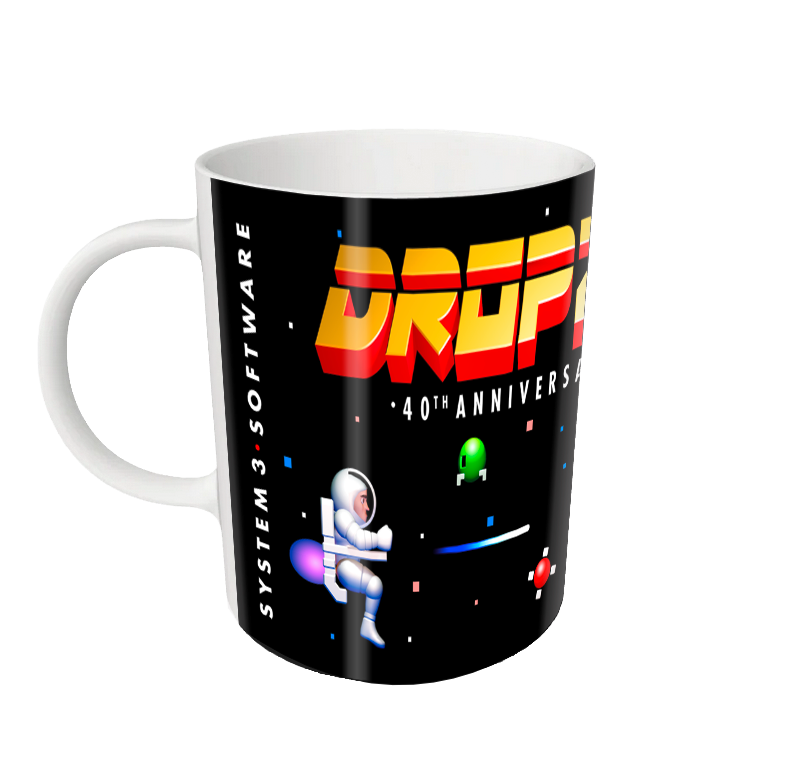 DropZone 40th Anniversary Edition 'Jet-Pack Man' Mug - Black