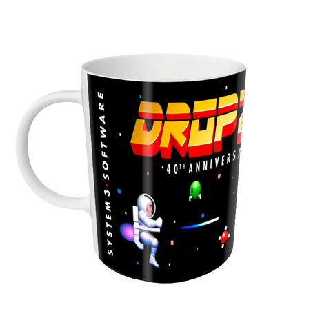 DropZone 40th Anniversary Edition 'Jet-Pack Man' Mug - Black