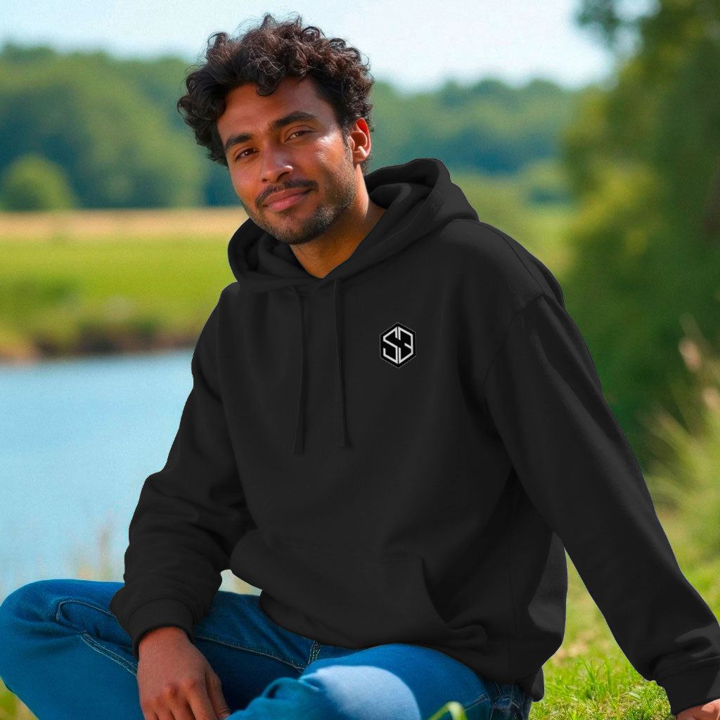 The Signature Collection System 3 Corporate Hoodie – S3 Embroidered Logo on the Front – Jet Black