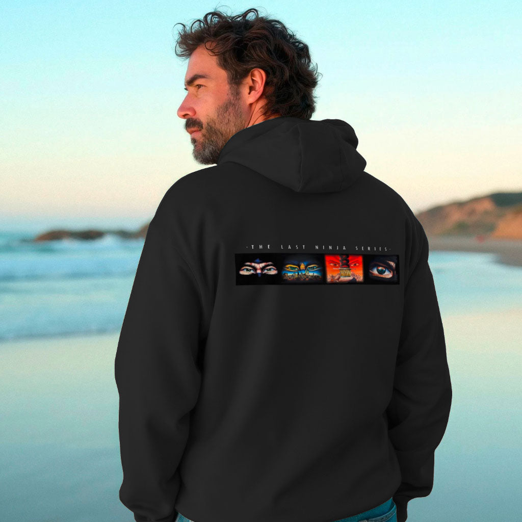 The Last Ninja Series Signature Plus Collectors Edition Hoodie - Image on the back stitched S3 logo on front