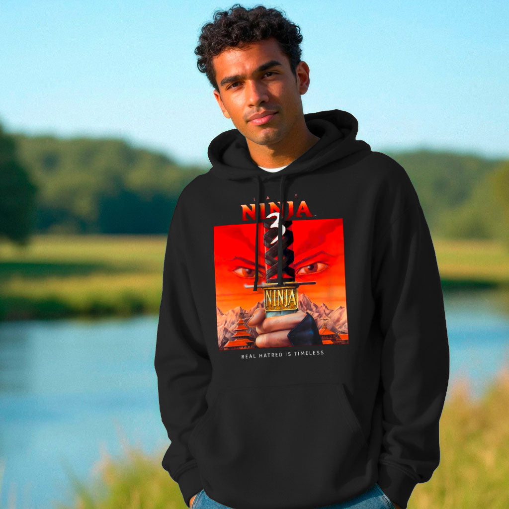 Last Ninja 3™ FrontLine Edition Hoodie – Black – Front Last Ninja 3 Print