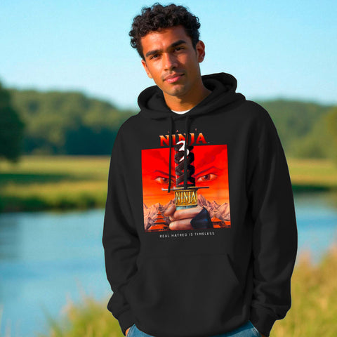 Last Ninja 3™ FrontLine Edition Hoodie – Black – Front Last Ninja 3 Print