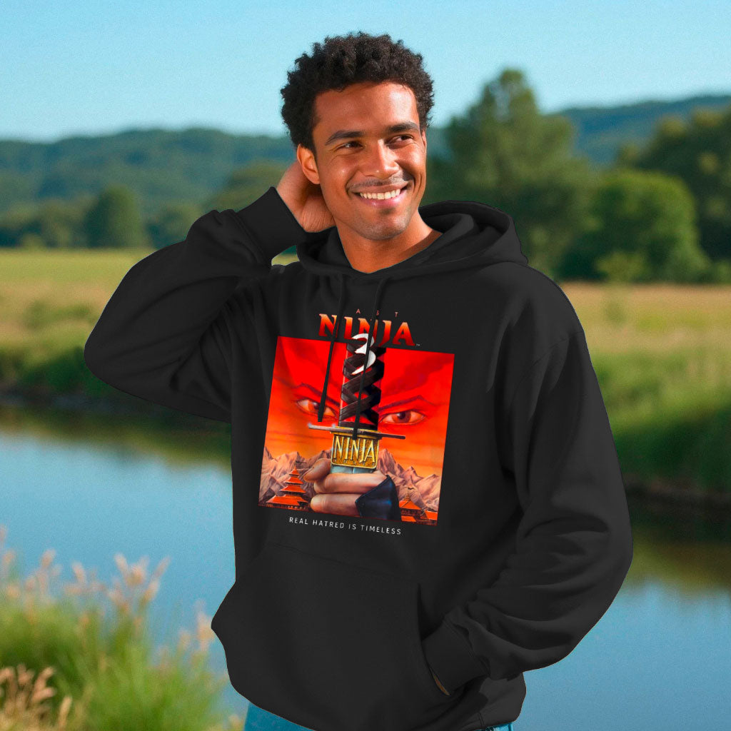 Last Ninja 3™ FrontLine Edition Hoodie – Black – Front Last Ninja 3 Print