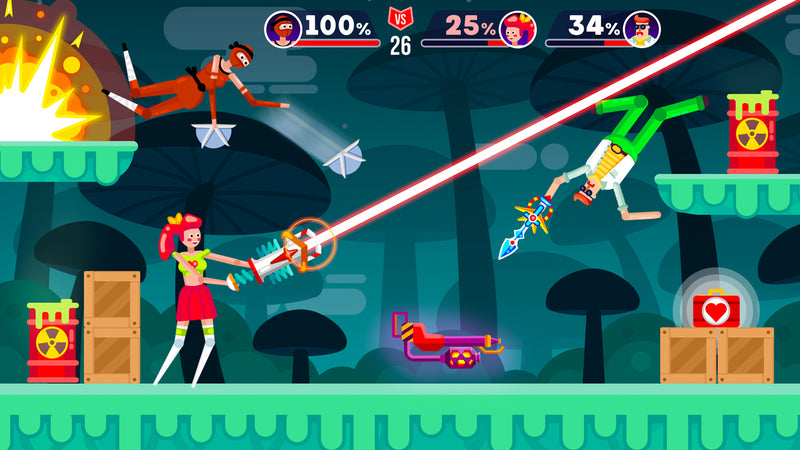 Screenshot of Ragdoll Rage: Heroes Arena - Nintendo Switch (Switch 2 Compatible)