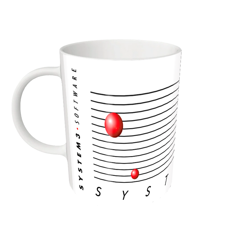 System 3 Classic 'Planets' Logo Mug