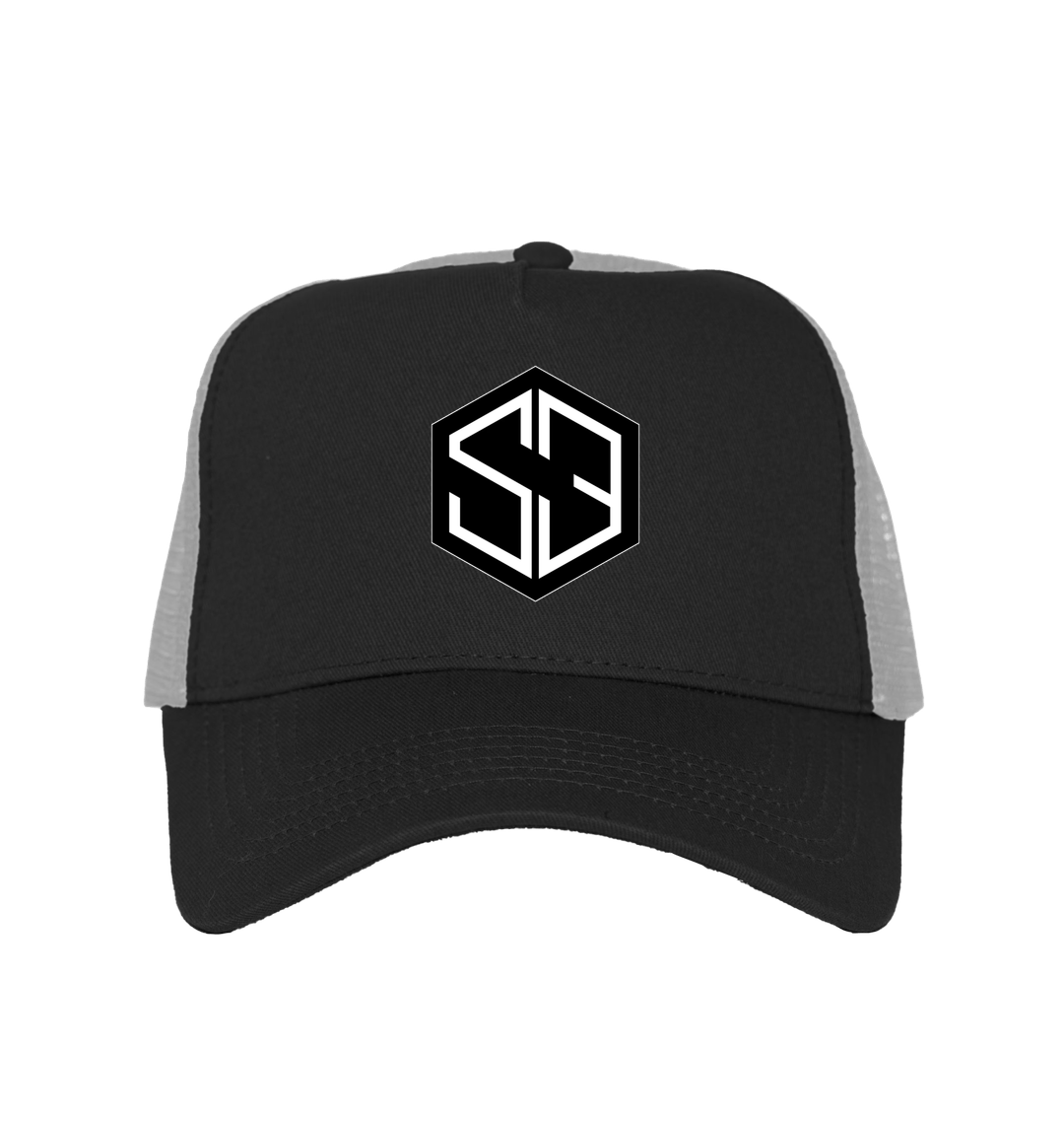 Black/Light Grey Caps