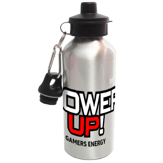Power Up! Gamers Energy Aluminium Water Bottle - 600ML