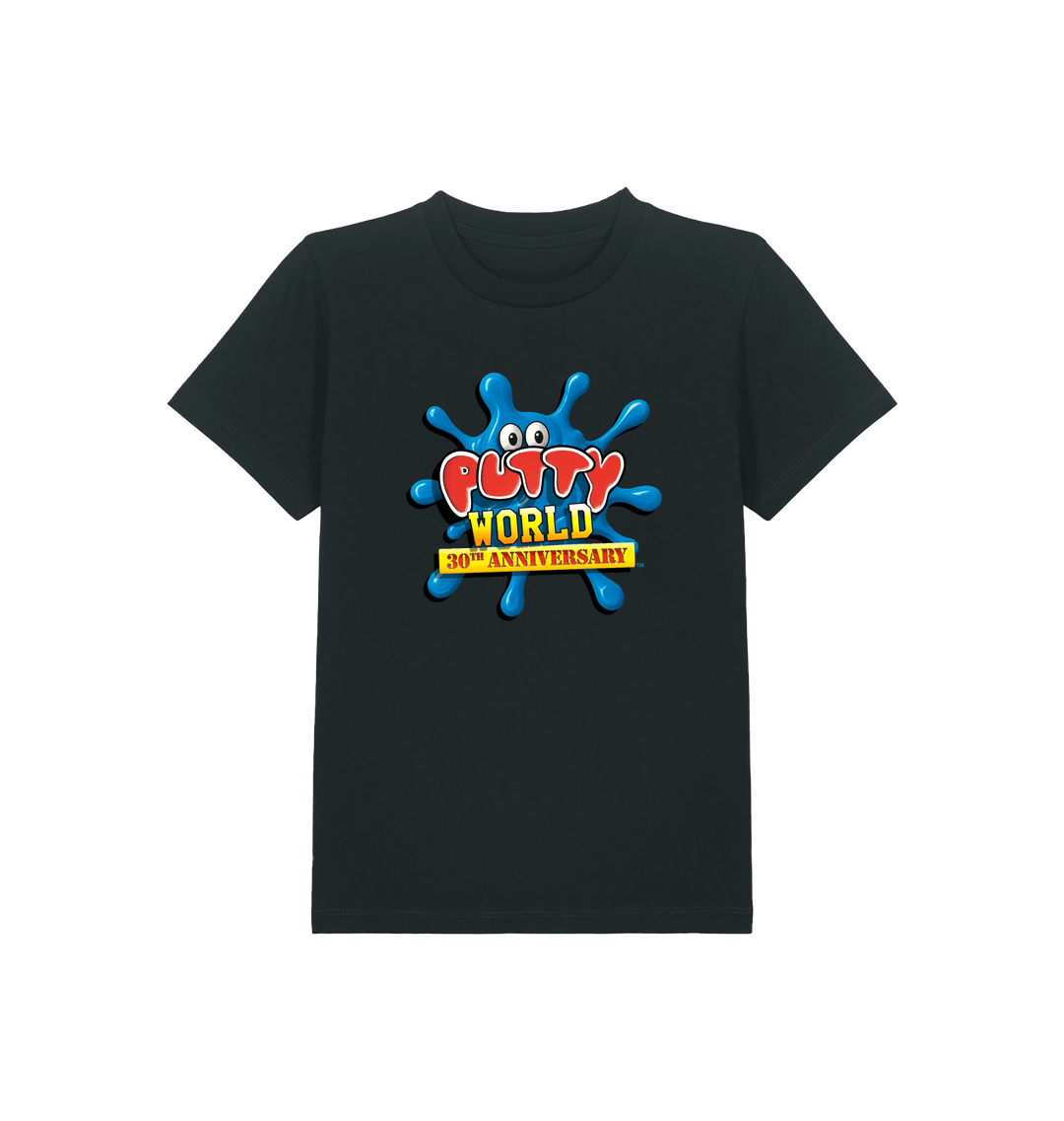 Black Printed Kids T-Shirt