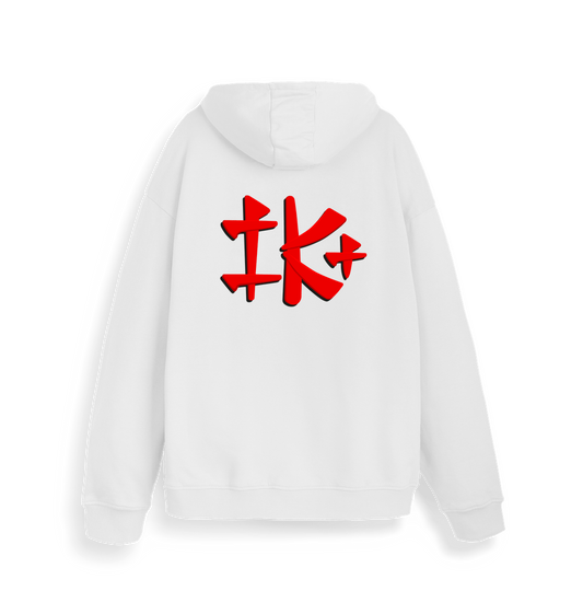 White Printed Sweater