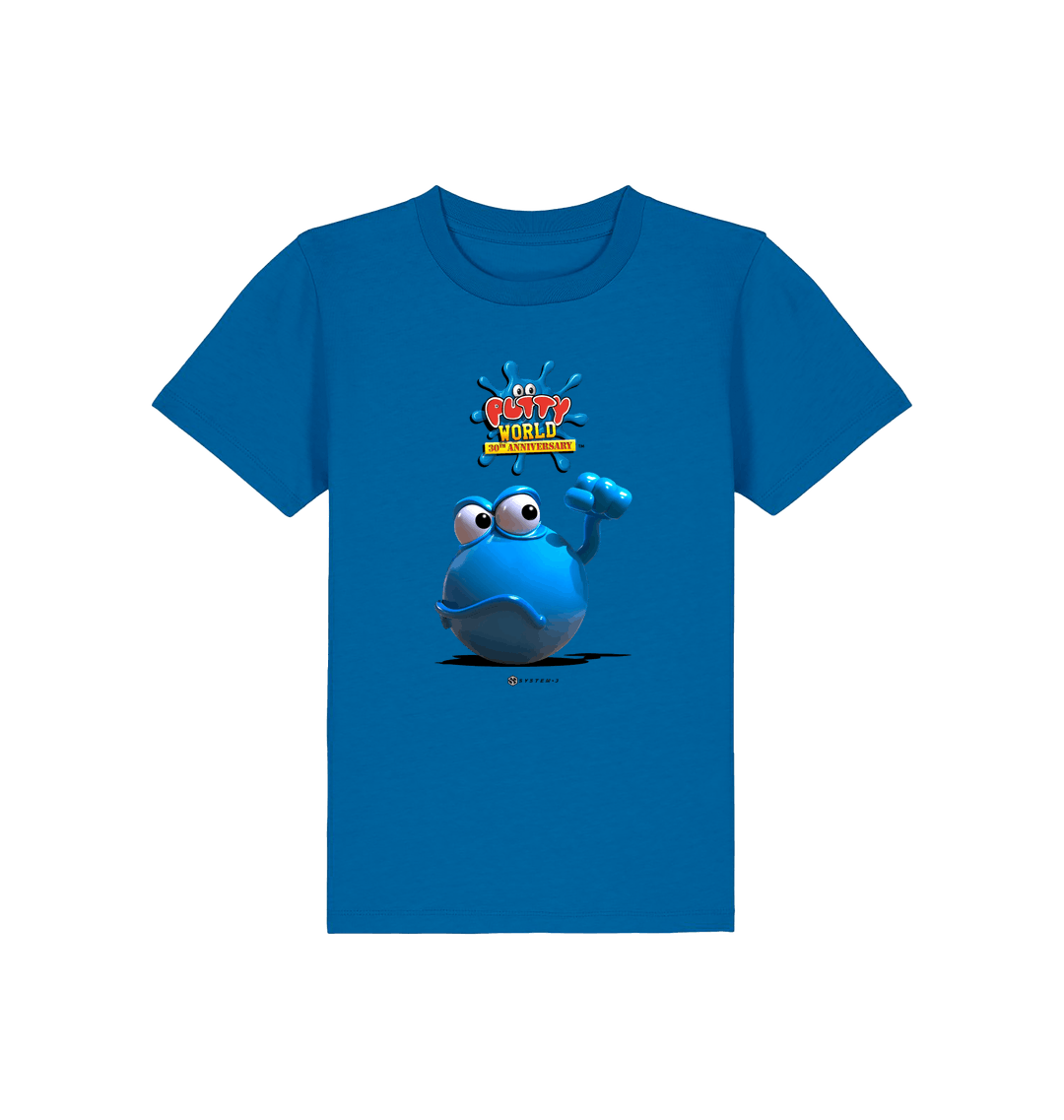 Royal Blue Printed Kids T-Shirt