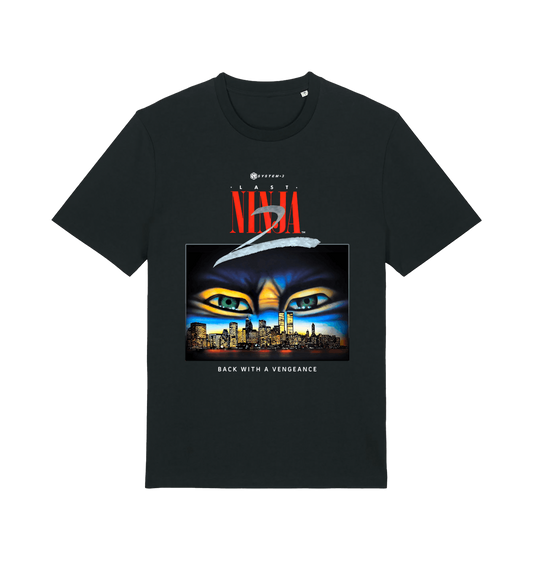 Black Printed T-shirt Front