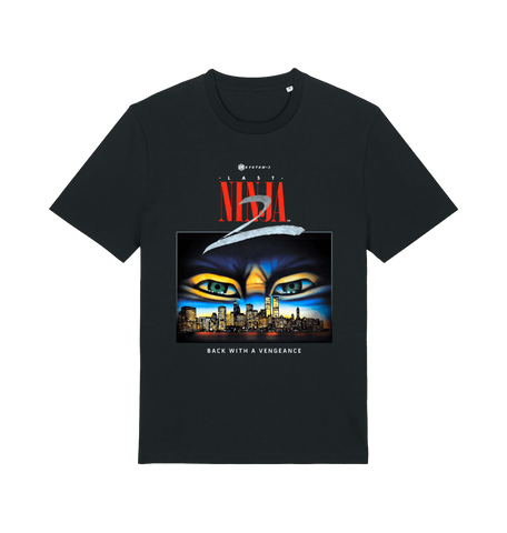 Black Printed T-shirt Front