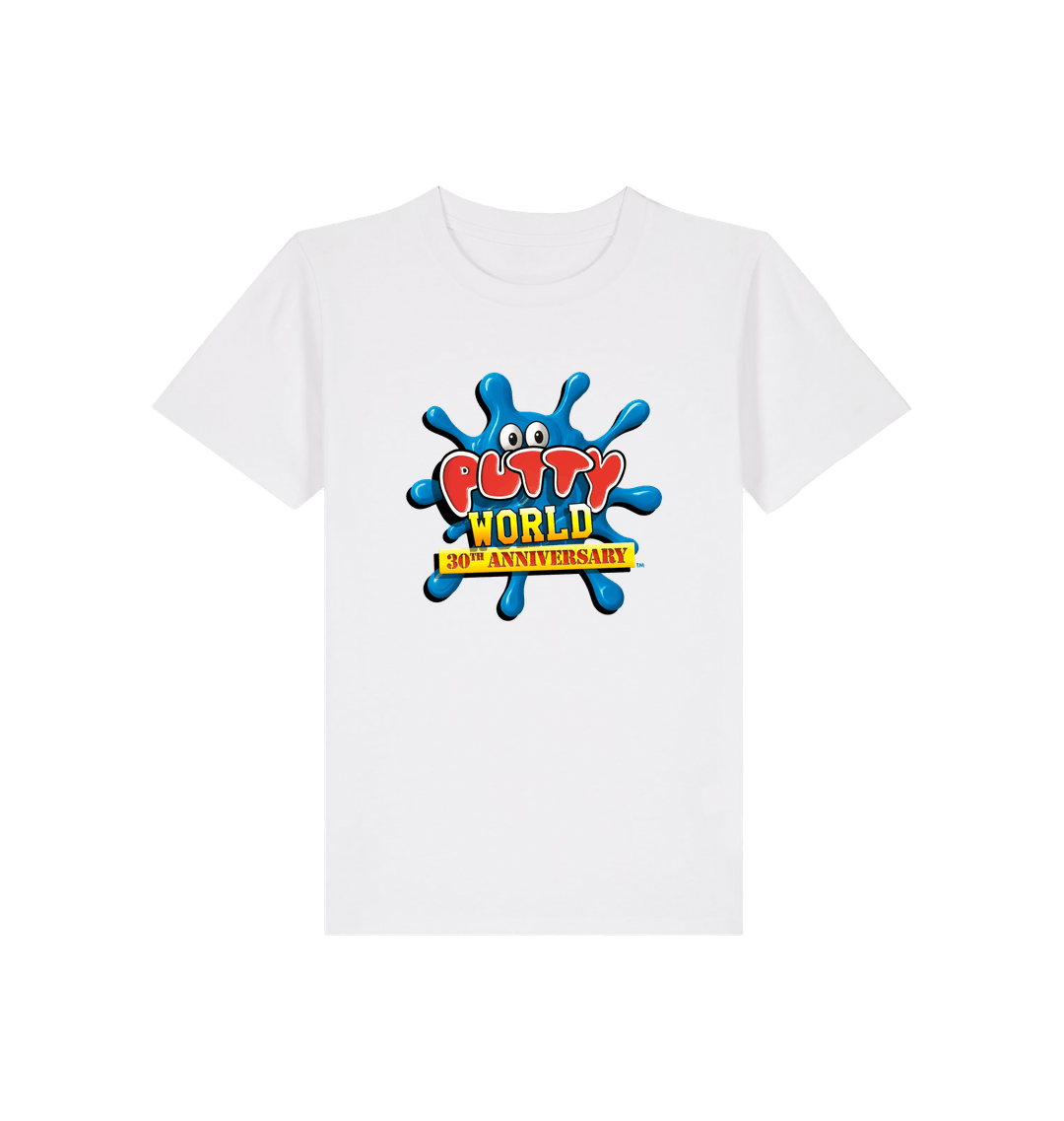 White Printed Kids T-Shirt