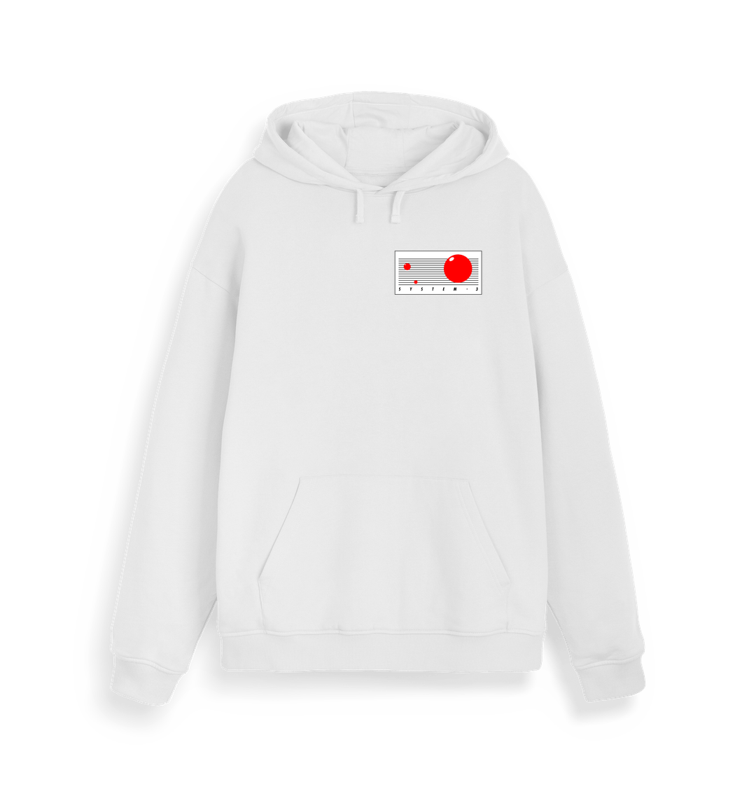 White Printed Sweater Front