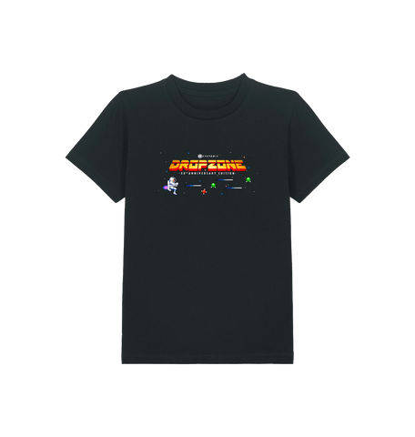 Black Printed Kids T-Shirt