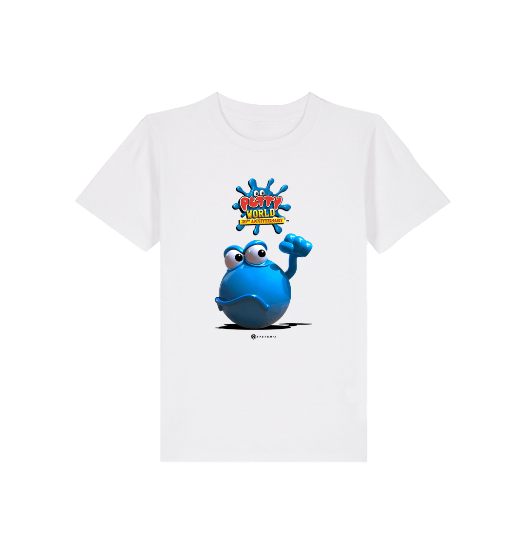 White Printed Kids T-Shirt