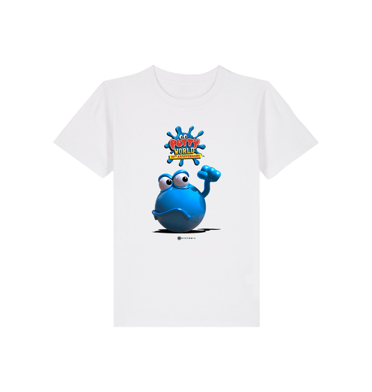White Printed Kids T-Shirt