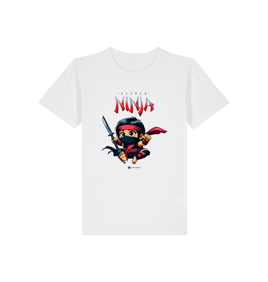White Printed Kids T-Shirt