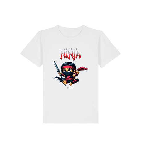 White Printed Kids T-Shirt