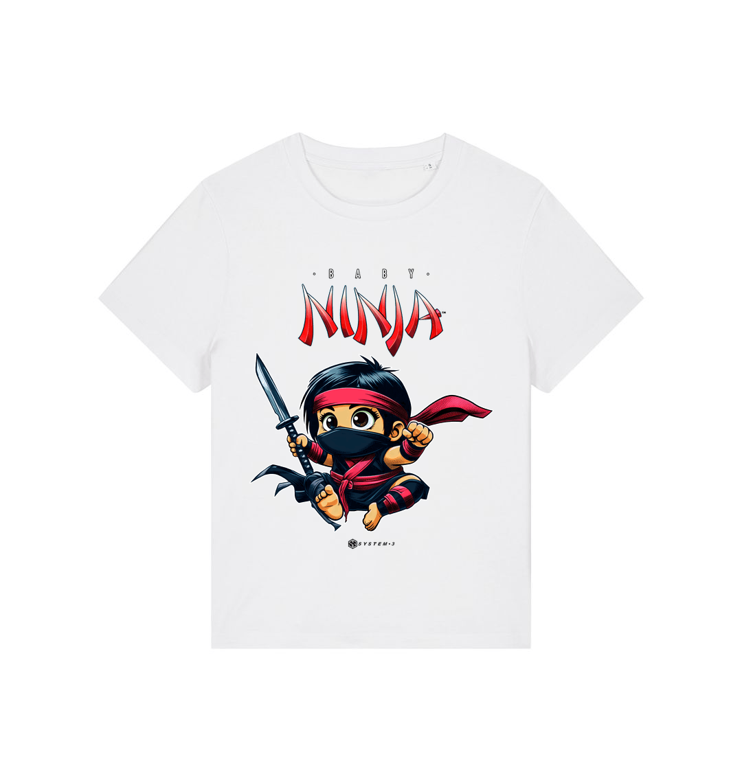 White Printed T-shirt Front