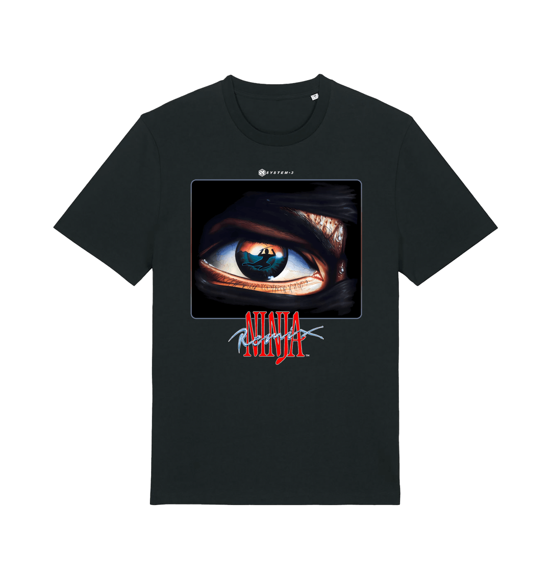 Black Printed T-shirt Front