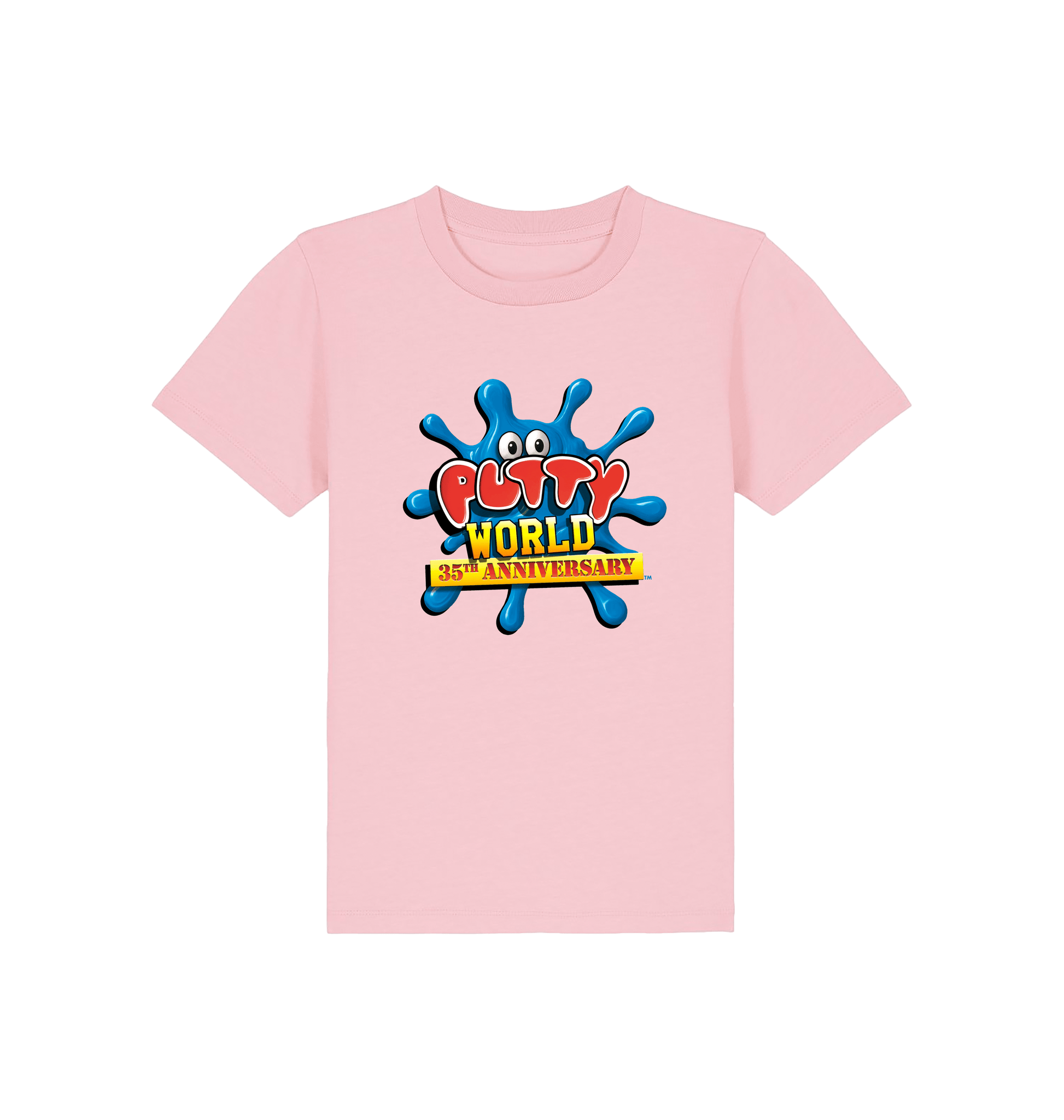 Cotton Pink Printed Kids T-Shirt Front