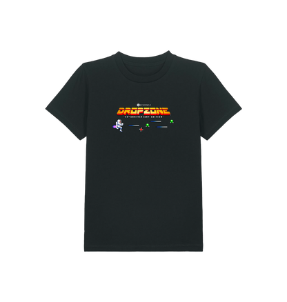 Black Printed Kids T-Shirt