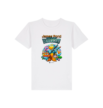 White Printed Kids T-Shirt