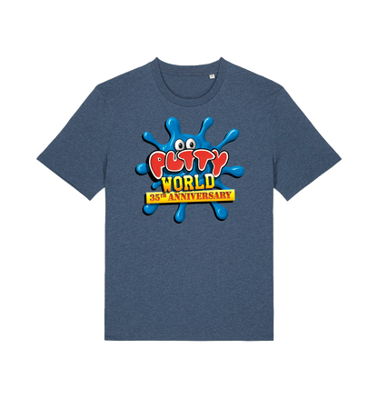 Dark Heather Blue Printed T-shirt Front