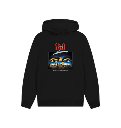 Black Printed Hoody